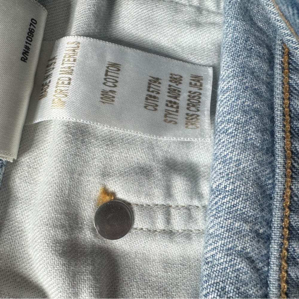 Agolde High Rise Relaxed Straight Jeans in Light Blue Wash - Picture 8 of 8